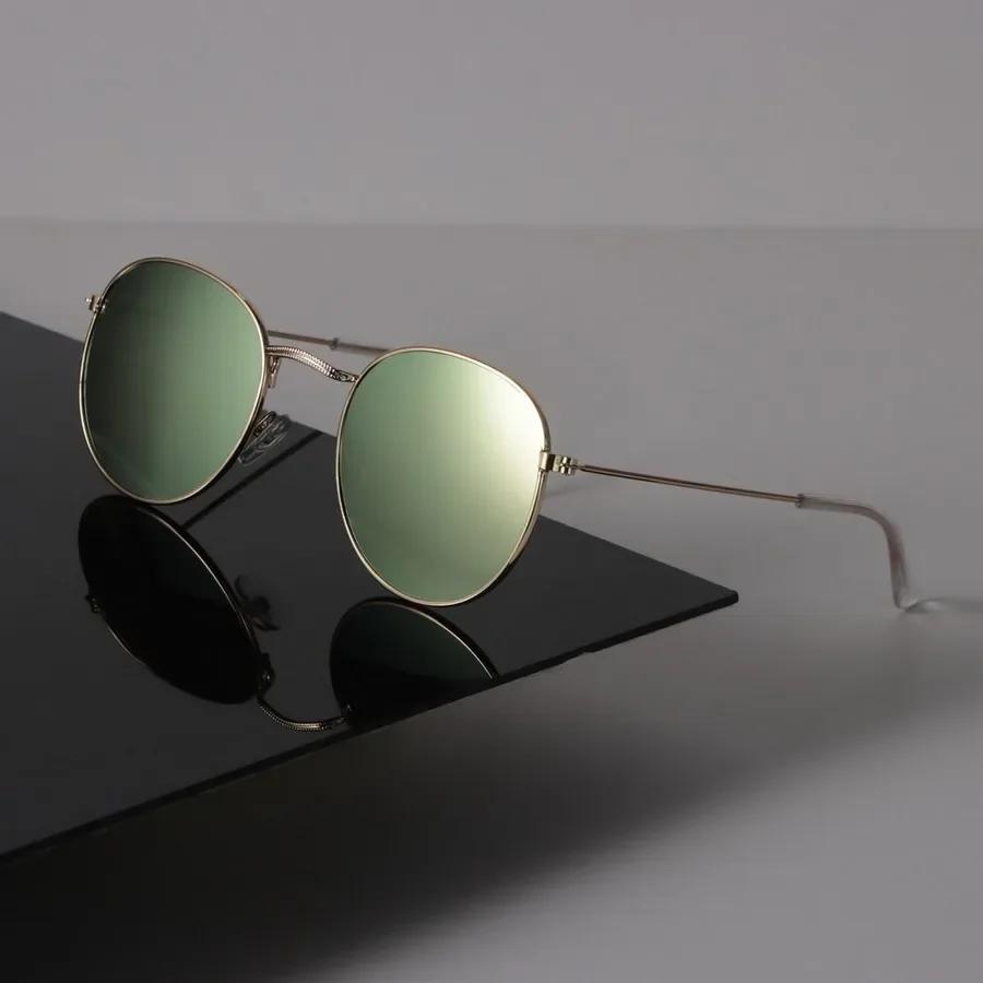 Маленькие круглые солнцезащитные очки женские мужские винтажные модные женские мужские зеркальные прозрачные дизайнерские очки сексуальные брендовые черные солнцезащитные очки