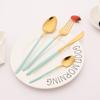 24Pcs Green Gold Dinnerware Stainless Steel Cutlery Set Knife Fork Tea Spoon Dinner Flatware Set Kitchen Silverware Tableware