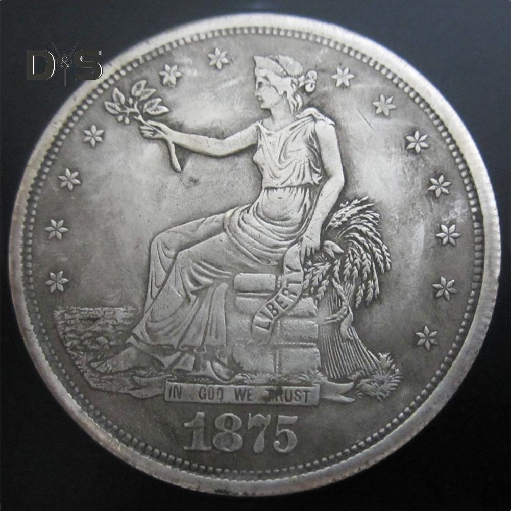 Party&Festival Supplies, Antique 1875 Old Morgan US Commemorative One-dollar Coins, Collectibles