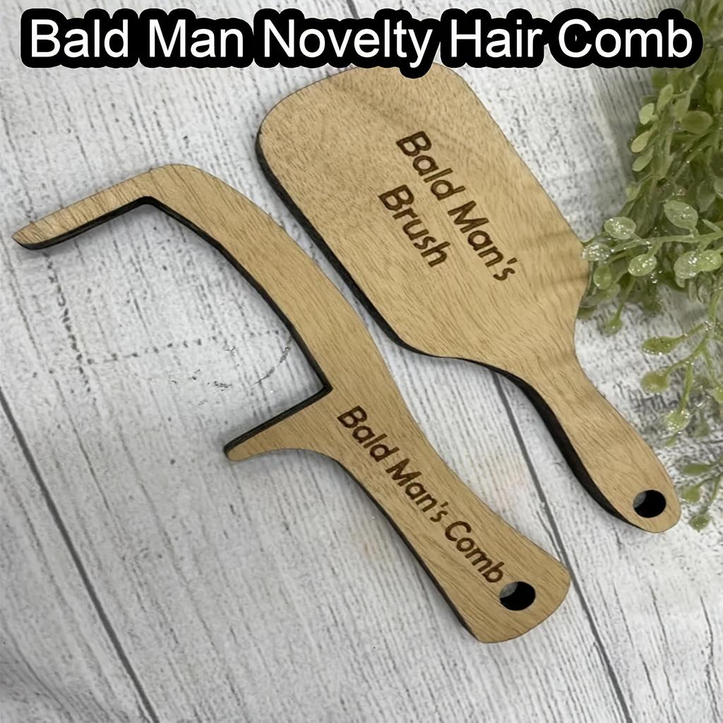 2Pcs/set Funny Comb For Bald Men Party Favors Hair Styling Tool For Adults Weird Stuff Father's Day Gifts Cute Aesthetic Gadgets