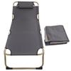 Складная кемпинговая раскладушка кровать на открытом воздухе портативный складной шезлонг регулируемый 4 положения для взрослых
