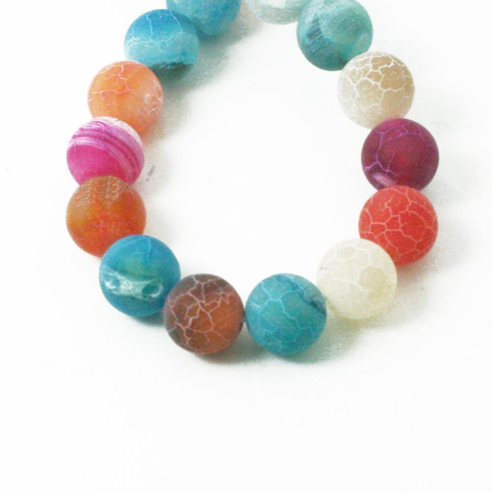 Натуральный камень Морозный краб Красочные сердолик круглые свободные бусины 6, 8, 10, 12, 14 мм для изготовления ювелирных изделий