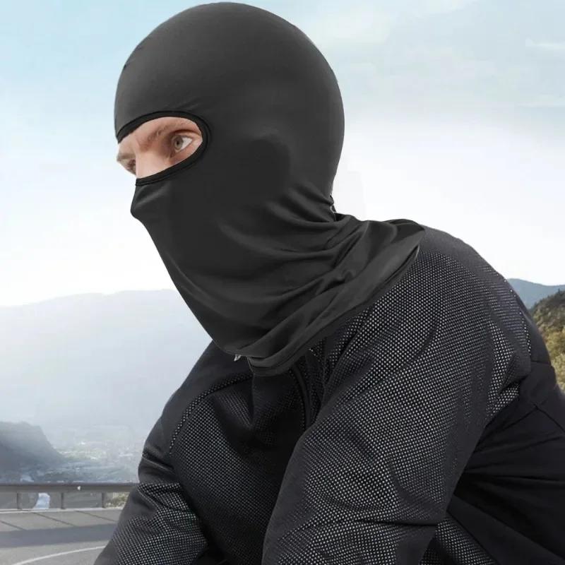 Cycling Balaclava Unisex Breathable Ice Silk Motorcycle Riding Sports Face Mask Neck Protect Summer Sunscreen Headwear