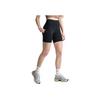 Nike Solid Outdoor High Waist Slim Fit Casual Shorts Women Bottoms Black FZ6758-010