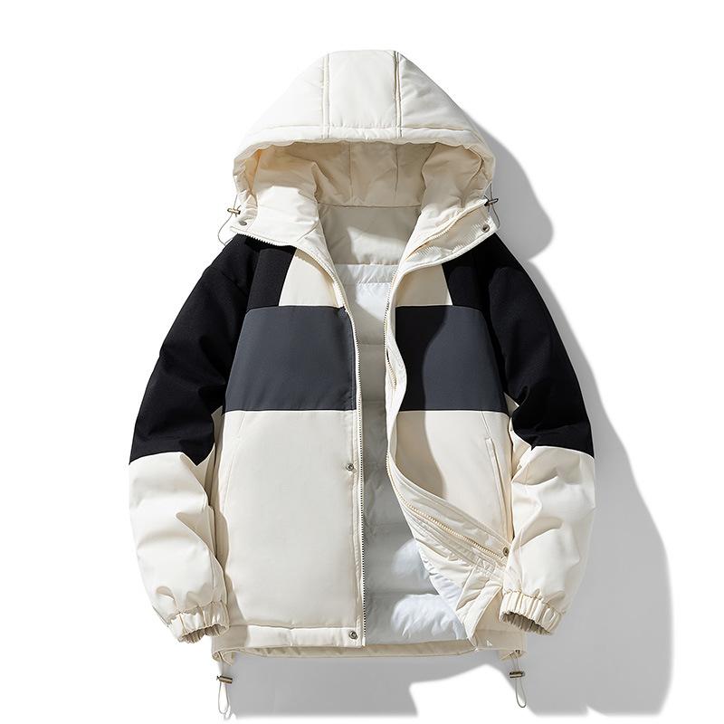 Новая прямая трансляция Winter Splicing Casual посвящена универсальным нишевым ветрозащитным курткам с капюшоном контрастных цветов