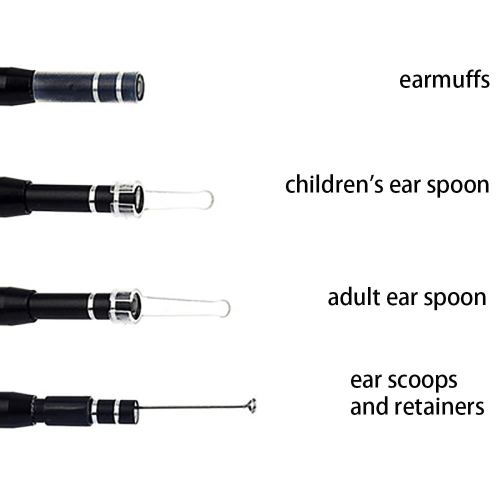 5.5mm 3 In 1 Ear Cleaner Camera Android Endoscopy Camera Usb Otoscope Borescope Type-C Ear Otoscope Medical Ear Picker