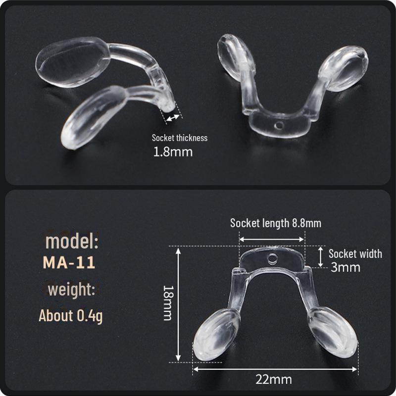 Силиконовые носоупоры Saddle с металлическим сердечником для очков