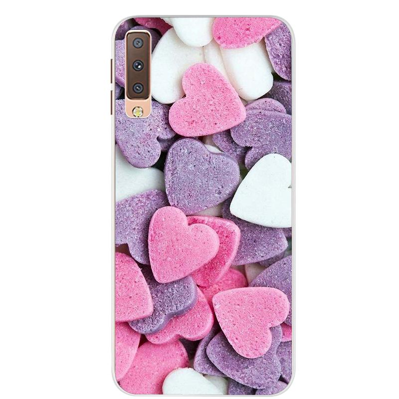 Чехлы для Samsung Galaxy A7 2018, силиконовый цветной чехол для телефона, чехол для Samsung A7 2018 A750 A750F, защитный корпус 6,0 дюймов