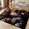 Halloween Horror Icons Carpet For Playroom Bedroom Living Room Sofa Home Decorkids Game Area Rug Nonslip Floor Mat