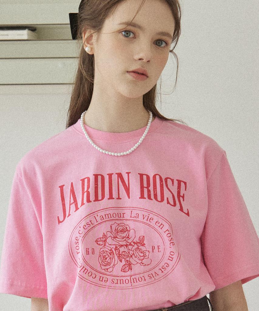 OURHOPE Футболка Jardin Rose - Розовая