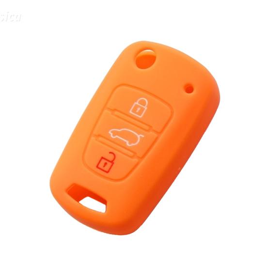 Силиконовый откидной чехол для ключа автомобиля, держатель для сумки с дистанционным протектором для Hyundai I30