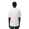 Lacoste Мужская футболка из плотного хлопка с принтом, свободного кроя