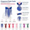 Rose Flower Chair Back Bow Decorative Belt Elastic Band Chair Bandage  Home Decor Supplies