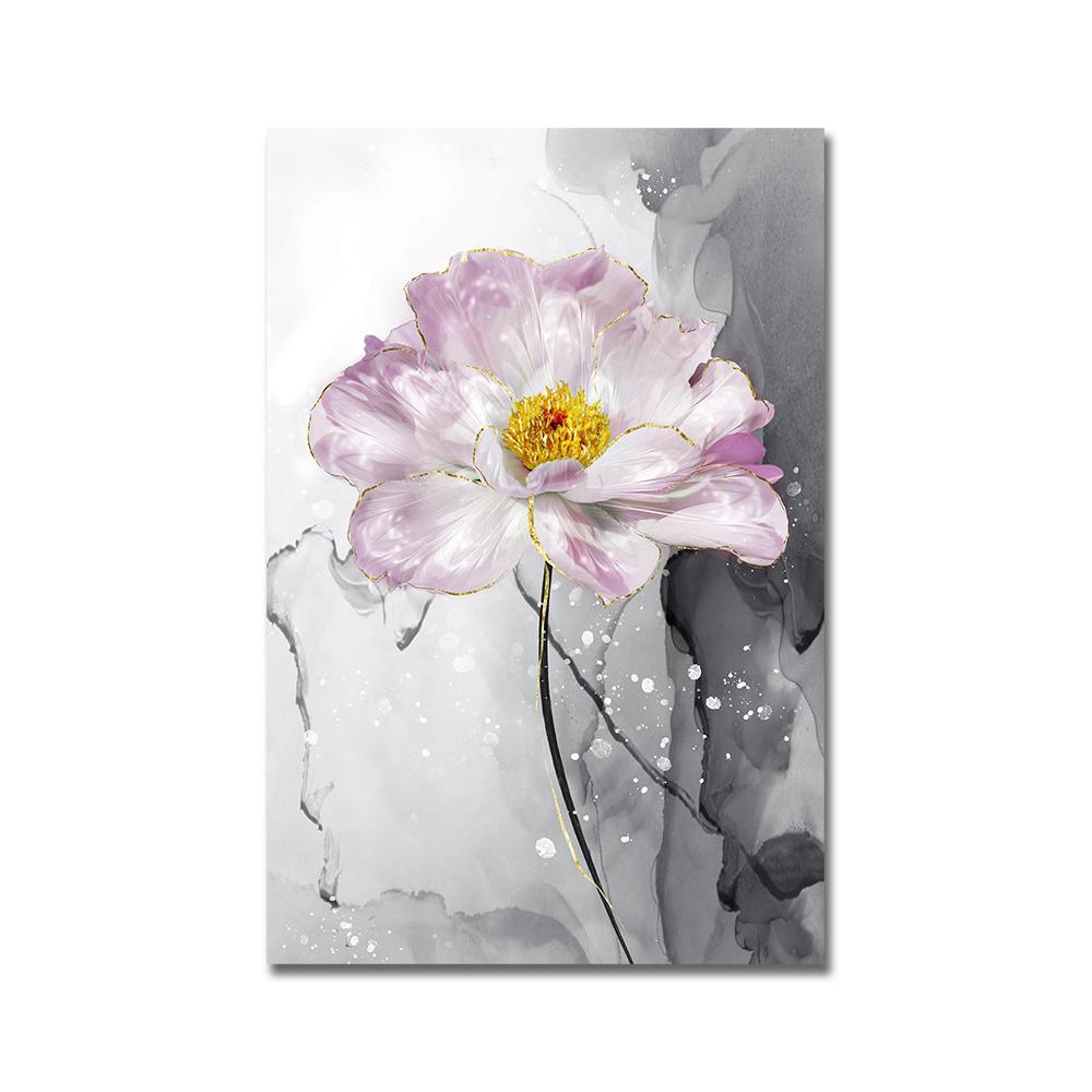 Скандинавские цветы, скандинавские постеры, декоративная живопись, абстрактные принты на холсте Cuadros, настенные художественные картины для гостиной, без рамки