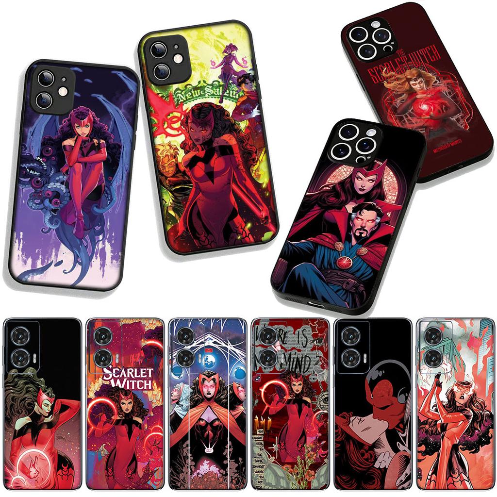 Для Samsung Galaxy A25 A37 A57 A12 A14 A31 A41 A50 A51 A70 A71 A72 A21S A04 M15 Note 20 9 8 10 Чехол M-Marvels Алая Ведьма