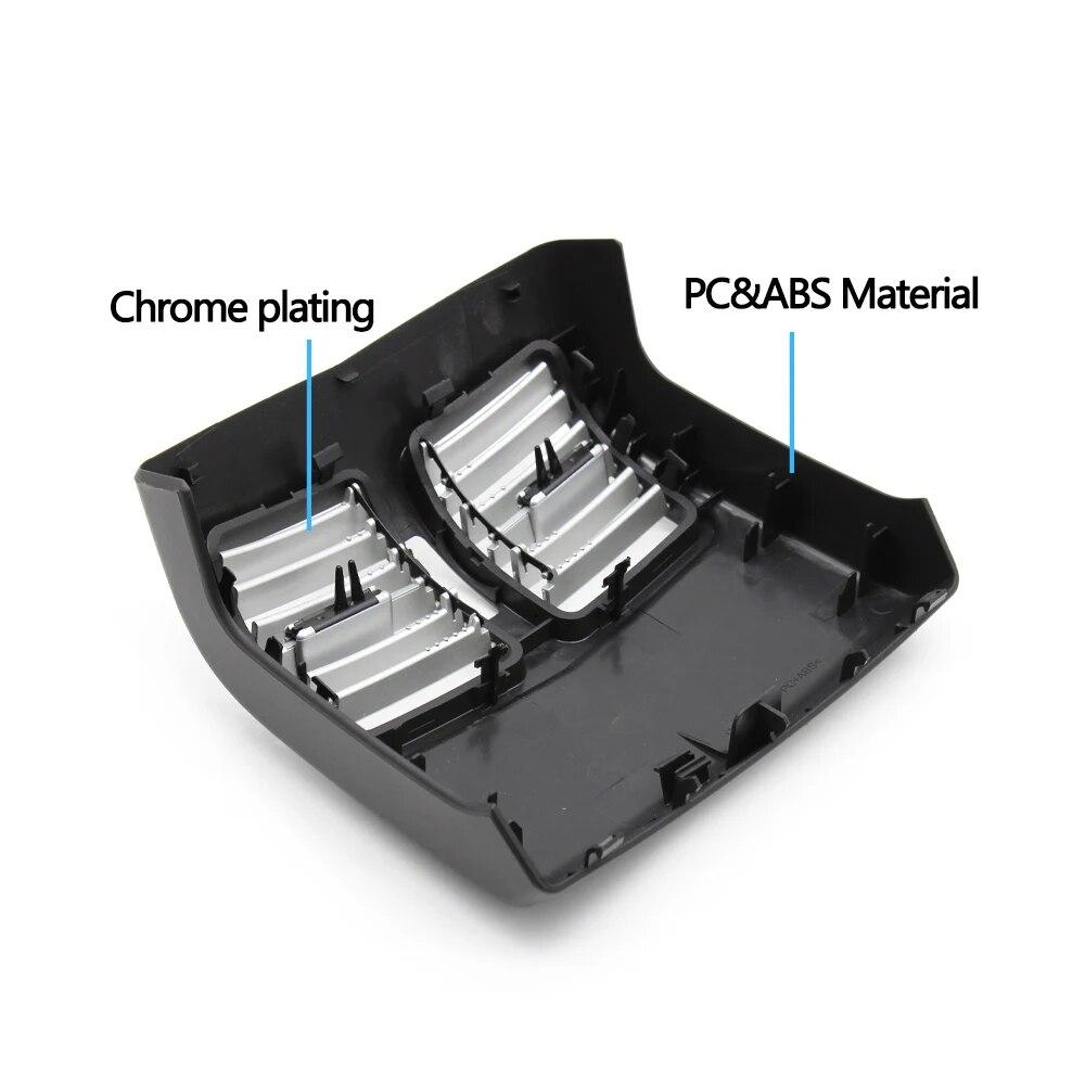 Rear Console Fresh Air Conditioner Chrome Vent Grille Outlet Cover For Mercedes Benz W212 E Class E260 E300 E320 2012-2015
