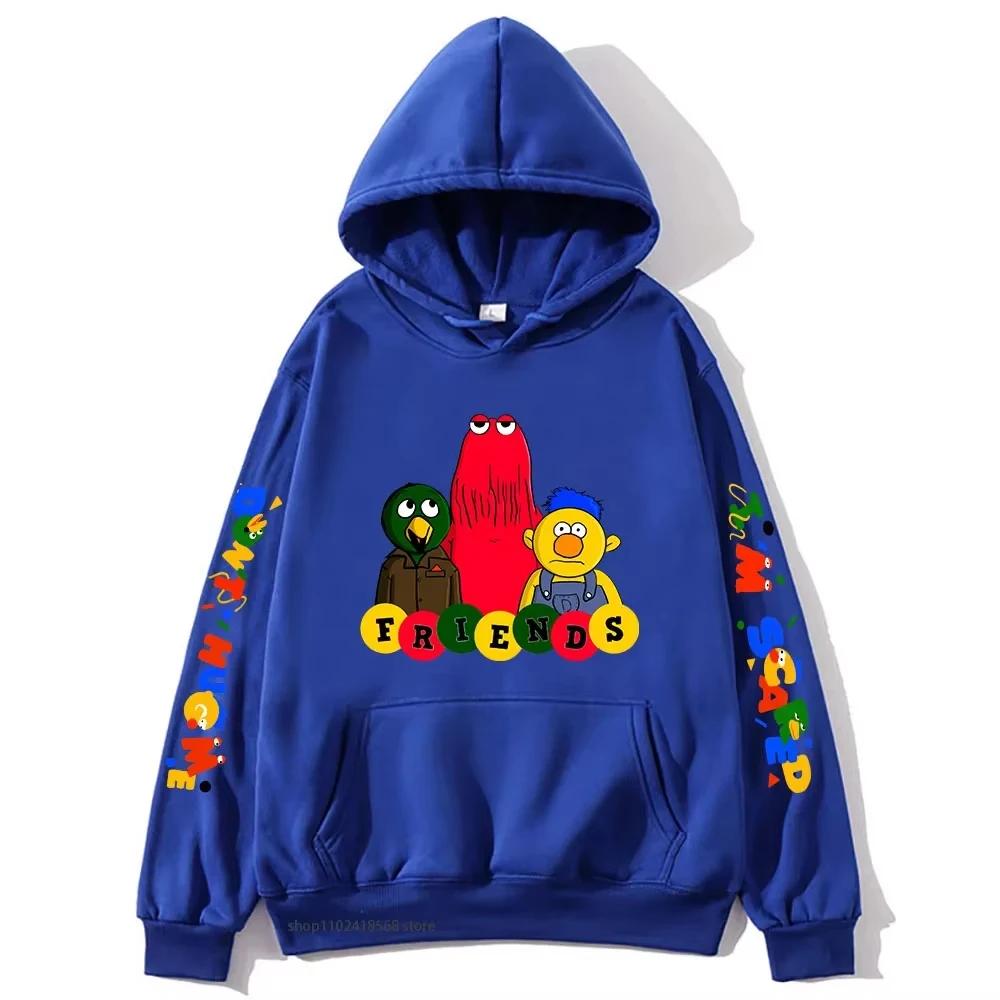 Meme-dont Hug Me Im Scared Hoodies Cartoon Graphic Sweatshirts for Women Men's Unisex Sudaderas Clothing