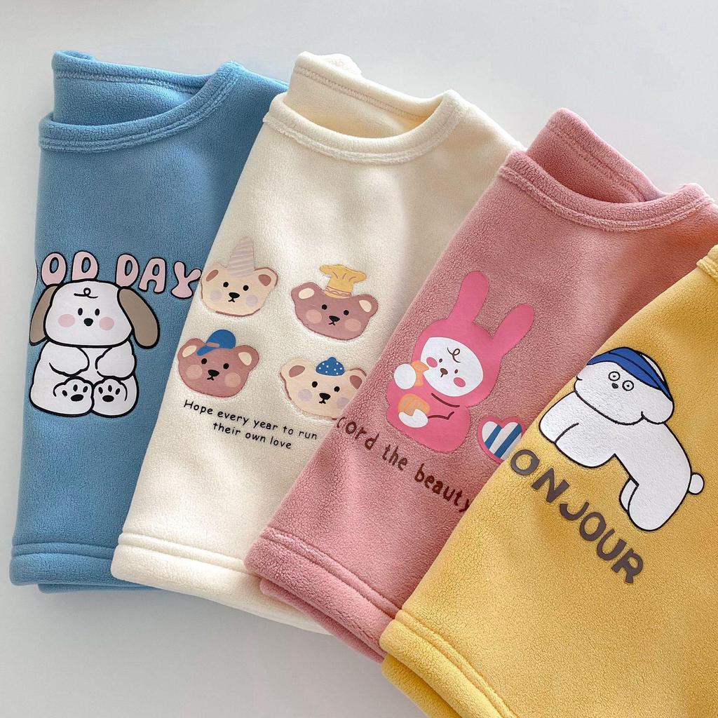 Winter Cartoon Vest for Kids 0-5 Years - Cute Korean-Style Top for Boys and Girls