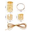 41pcs Metal Cuff Clips Hollow Out Hair Ring Dread Locks Hair Braid Tubes Dreadlocks Beads  Men