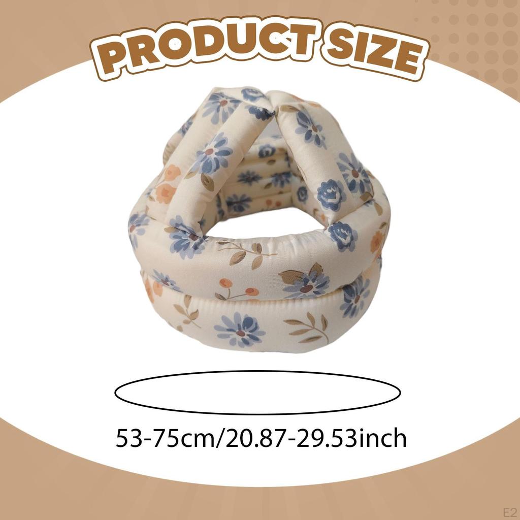 Шляпа для защиты от падений Мягкая Защитная для пожилых людей для взрослых Покупки Коридор синий цветок