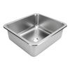 RV Sink 304 Stainless Steel Versatile Large Capacity Rectangular Kitchen Wash Sink for Caravan Motorhome Boat Camper