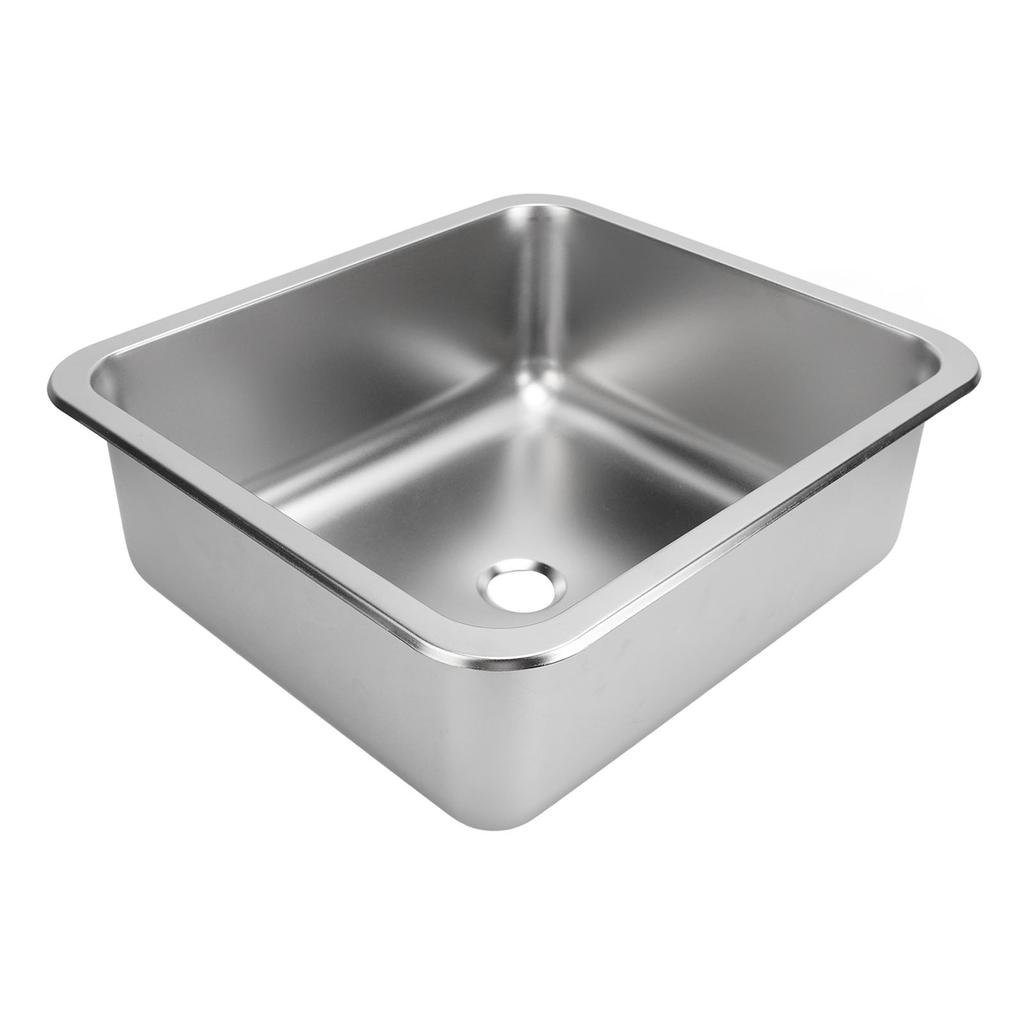 RV Sink 304 Stainless Steel Versatile Large Capacity Rectangular Kitchen Wash Sink for Caravan Motorhome Boat Camper