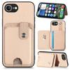 For iPhone 16e Case Card Slots Kickstand Phone Back Cover with Card Tool