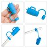Good Sealing Straw Topper 10mm Straw Straw Tips Lids Reusable Straw Tips Covers  for Party Supplies