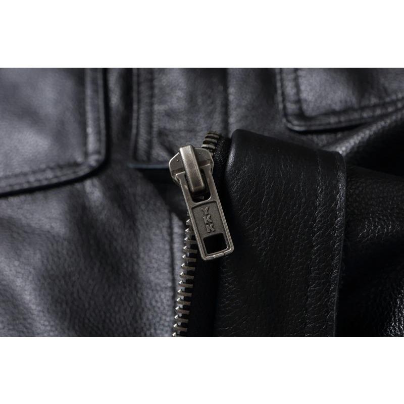 Китайский размер Повседневная натуральная воловья кожаная мужская куртка облегающая черная кожаная куртка мужское пальто мужская кожаная куртка весна осень