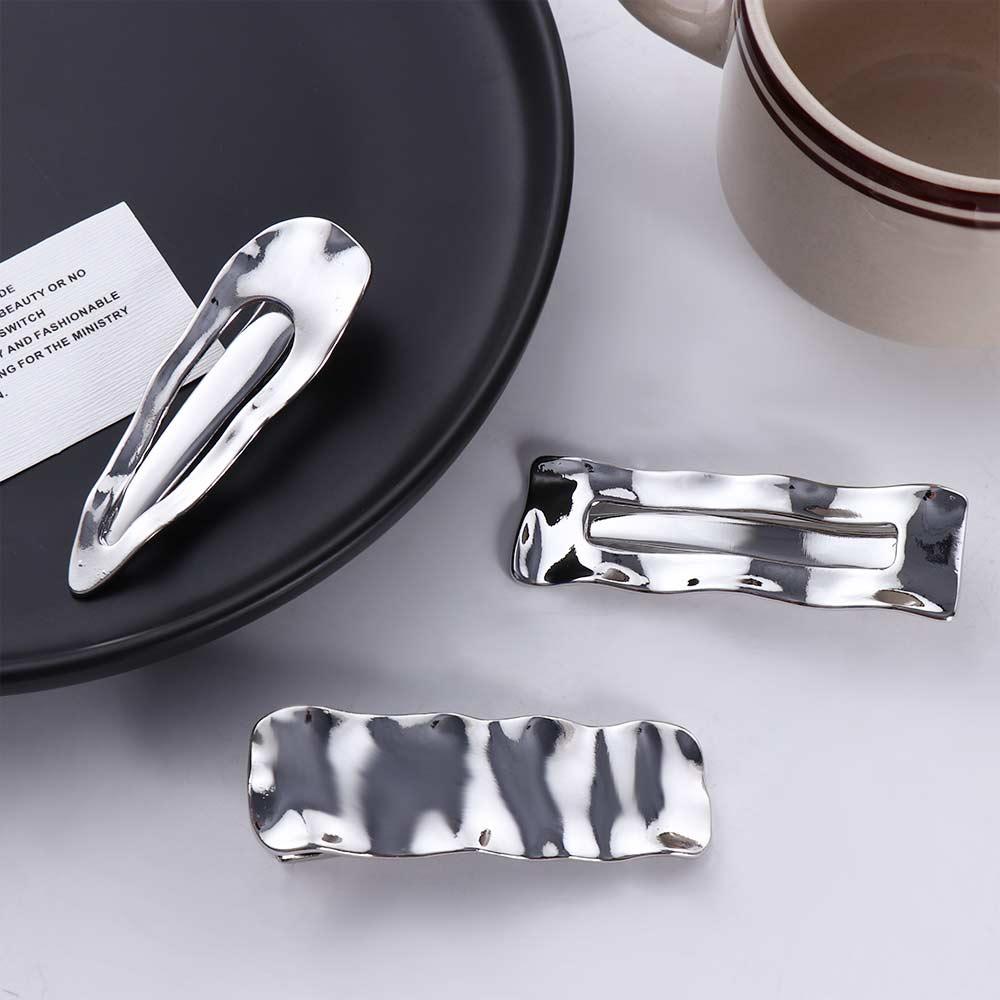 Headwear Bump Irregular Side Bangs Hair Clips Punk Hair Clips Fix Fringe Barrette Metal Hair Pins