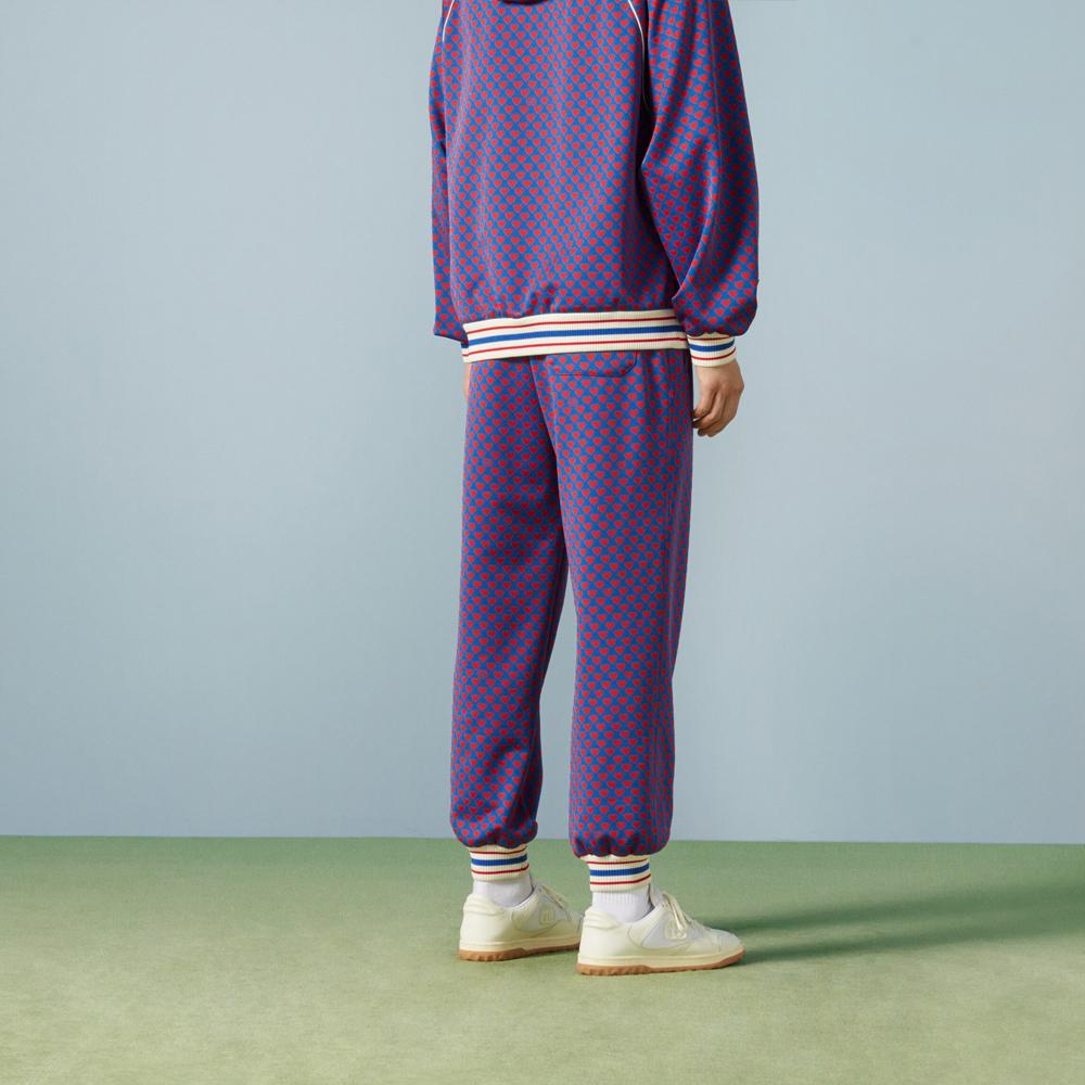 Gucci Мужские вязаные спортивные штаны Разноцветные 752646-XJFR2-4623