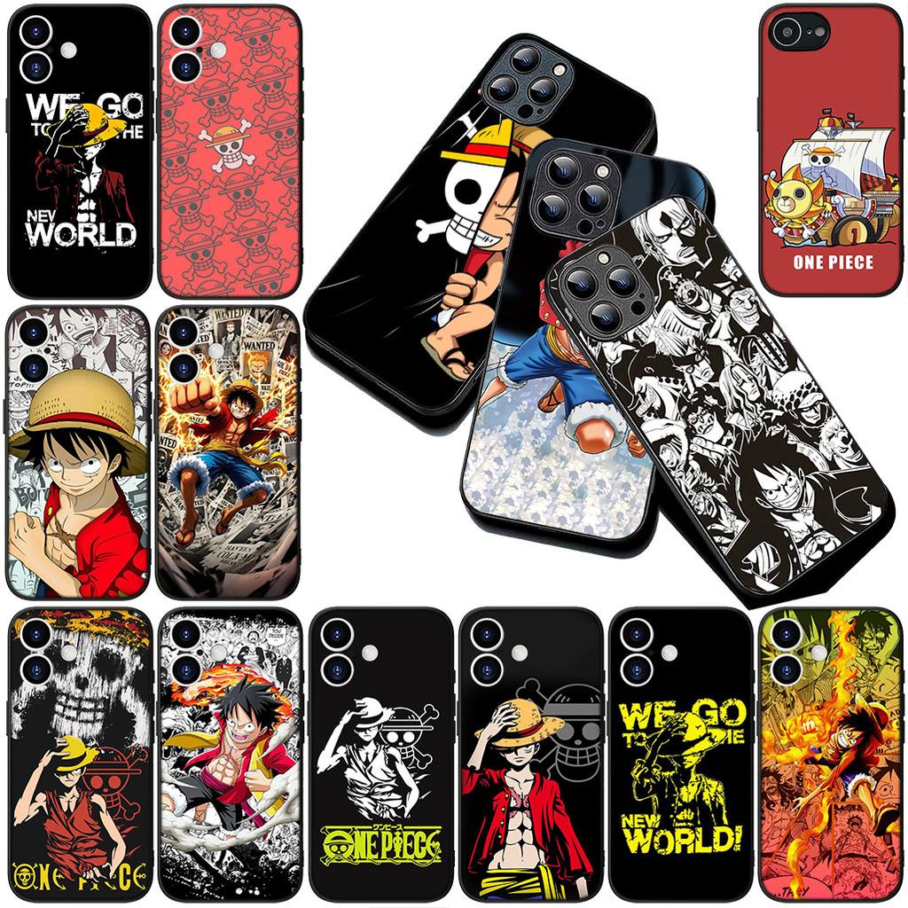 Soft Cover for Apple iPhone 17 16 14 15 Plus Pro Max 16E ProMax + 15Plus 15+ 16+ Casing Phone Case One Luffy Pieces