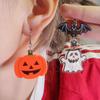 Heart Halloween Earrings Spider Pumpkin Dangle Earrings Trendy Cute Ghost Ear Studs  Unisex