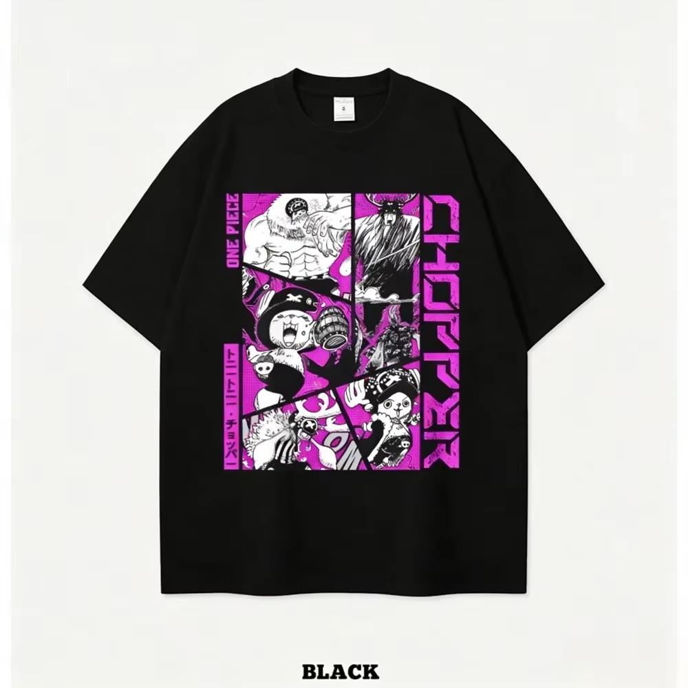 One Piece Red Haired Shanks Unisex Tshirt 2026 Summer New Popular Anime Print Casual Parentchild Short Sleeved Shirt Ins Y2k