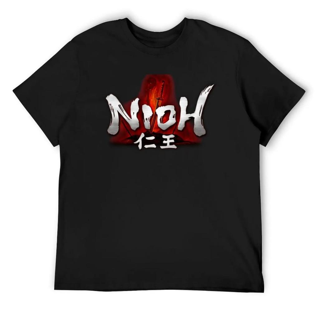 Высококачественный логотип Nioh (вектор) Футболка Футболки оверсайз футболки персонализированные синий архив мужская одежда