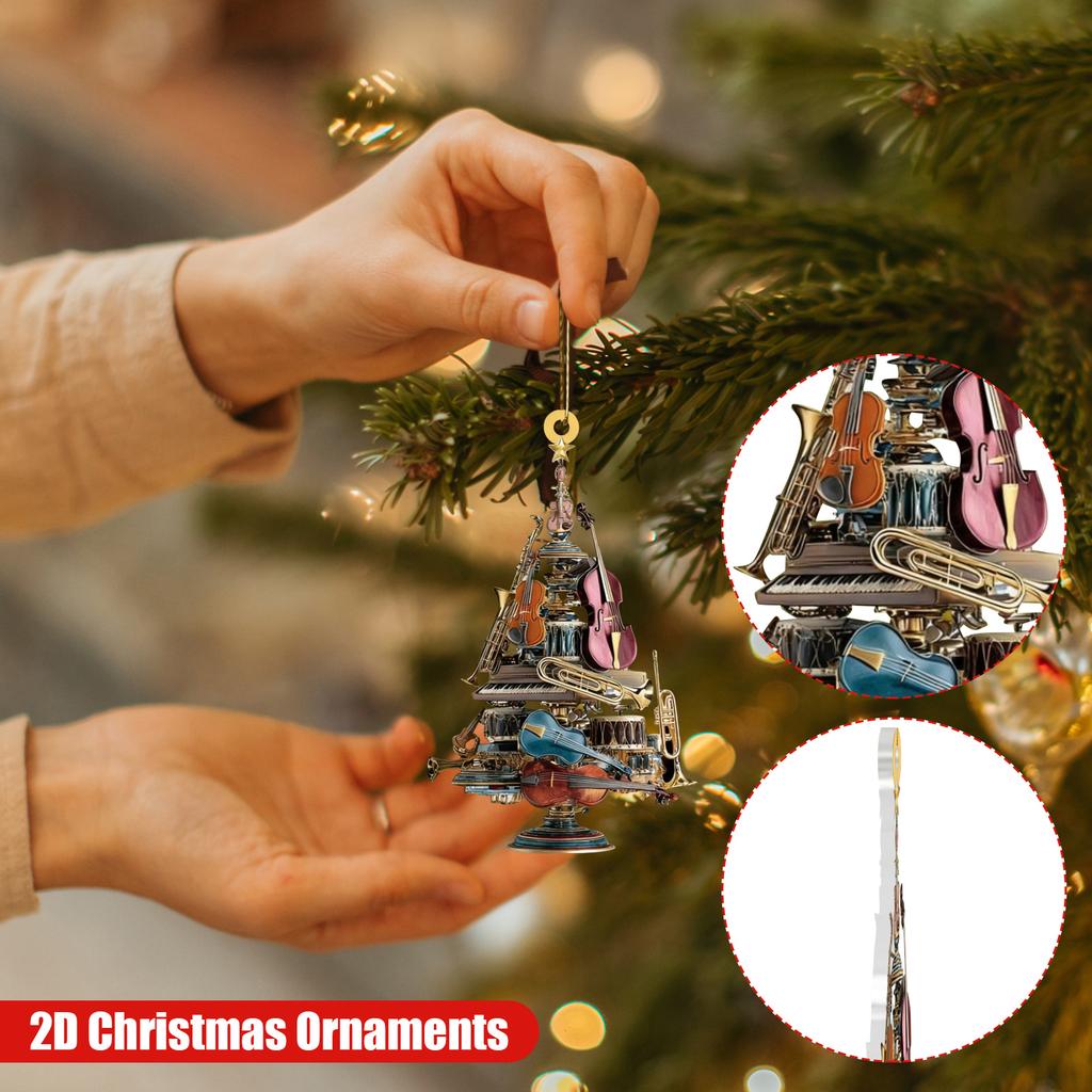 Плоская 2D подвеска, Подвеска на елку, Украшение для дома, Акриловая подвеска