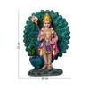 Палани Муруган Сувенир Индуистский Бог Кумарасвами Идол Декоративная Статуя Фигурка для Домашнего Декора Подарки, Полимерный Мрамор