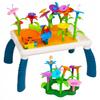 [PACZB] Garden Building Table with Flowers Blocks, 122 pcs. Z3123