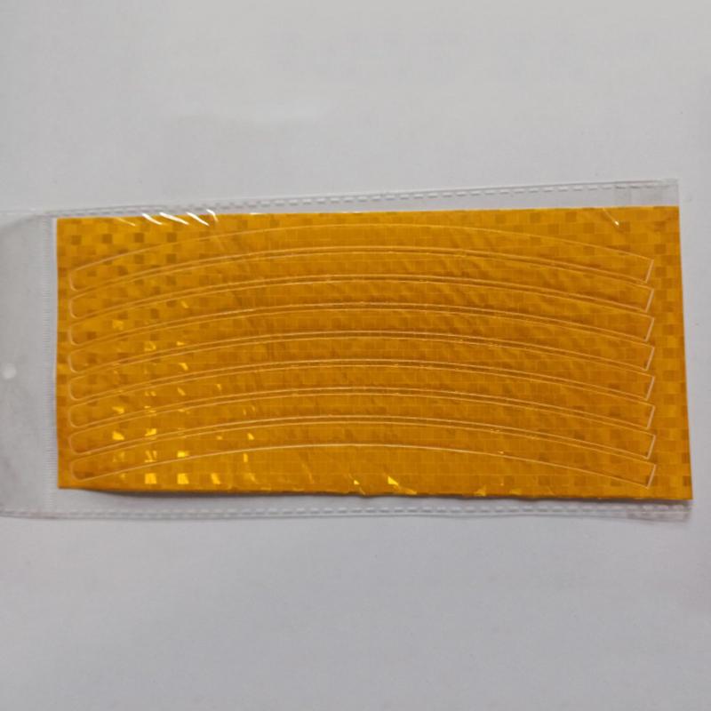 Reflective Tape Stickers Bicycles Electric Bikes Motorcycles Mountain Bikes Steel Rims Spokes Wheels Back Adhesive Strips