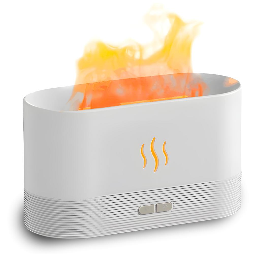 Air humidifier, aroma diffuser, aromatherapy, fireplace, flame, lamp