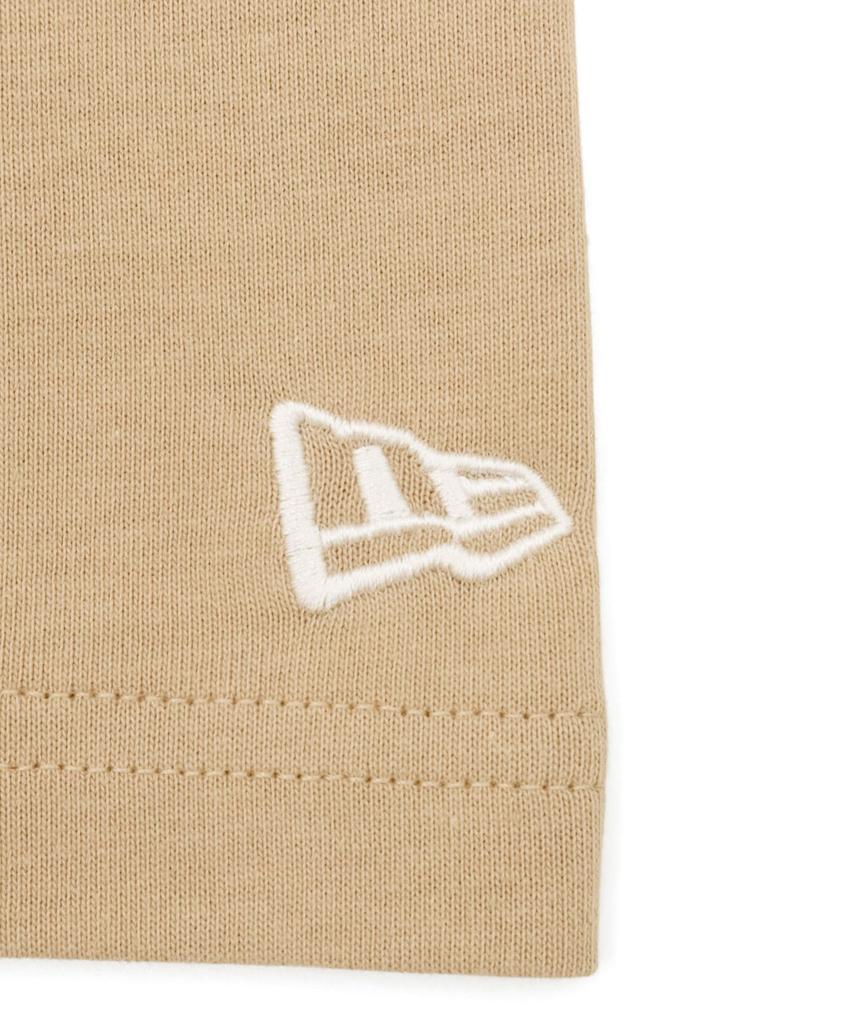 NEW ERA Cotton T Shirt Oversized Box Logo White Camel XL