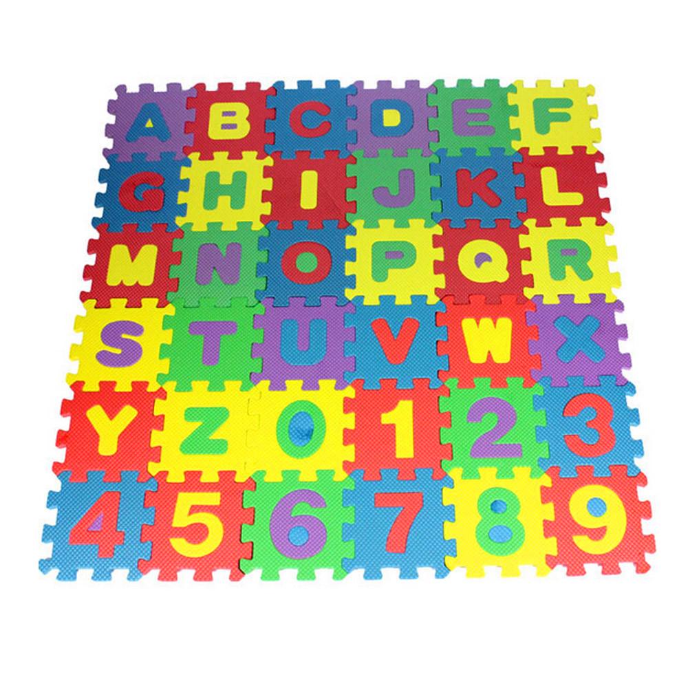 (Projector)36Pcs Baby Child Number Alphabet Puzzle Foam Maths Educational Toy Gift