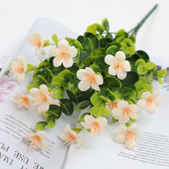 Букет искусственных цветов Устойчивые к УФ-лучам Искусственные растения для улицы Искусственные цветы Зелень Кустарники для комнатной вазы Уличный оконный ящик Садовый декор для патио