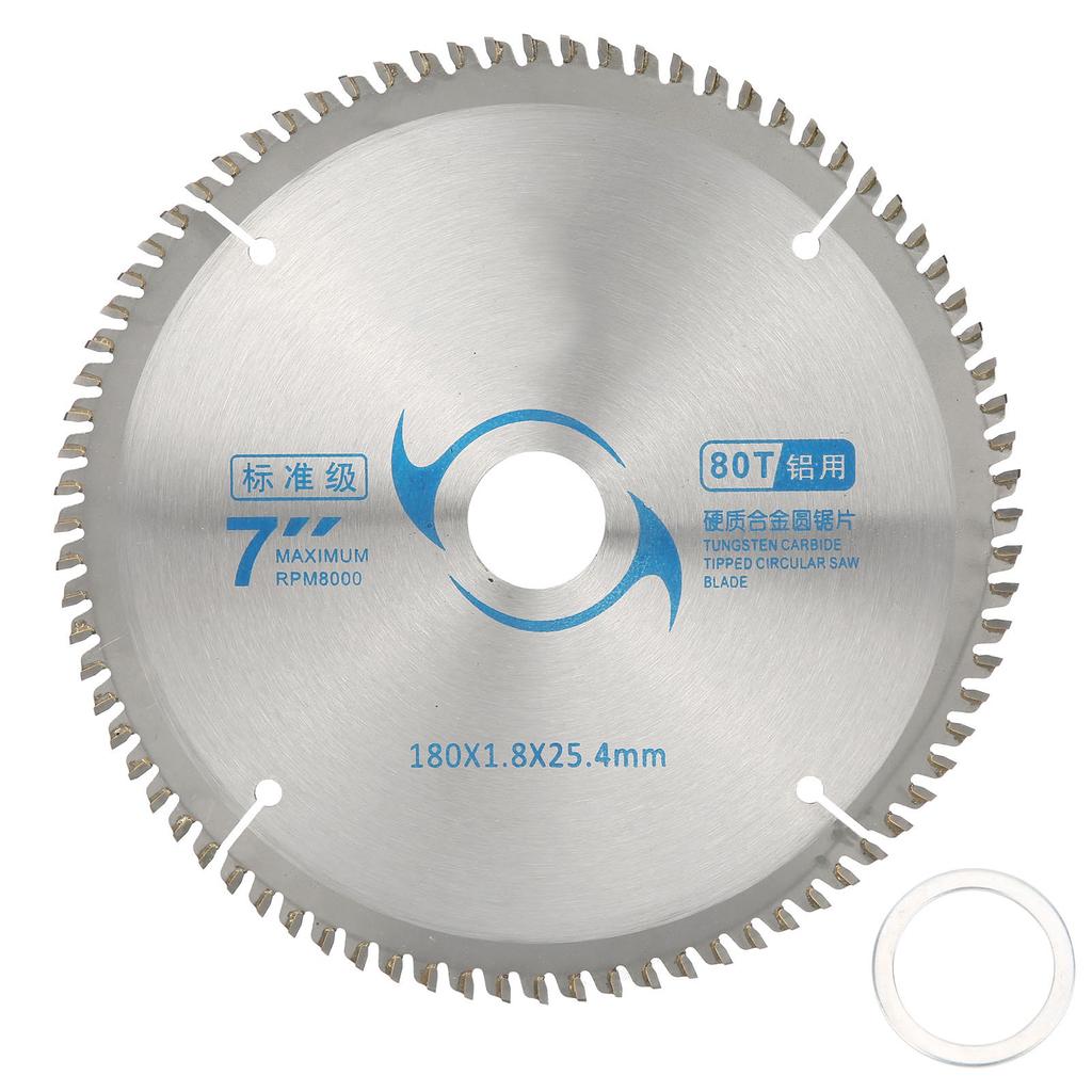 7Inches Saw Cutting Blade Circular Cutting Discs Hard Alloy Wood Cutter 80 Teeth