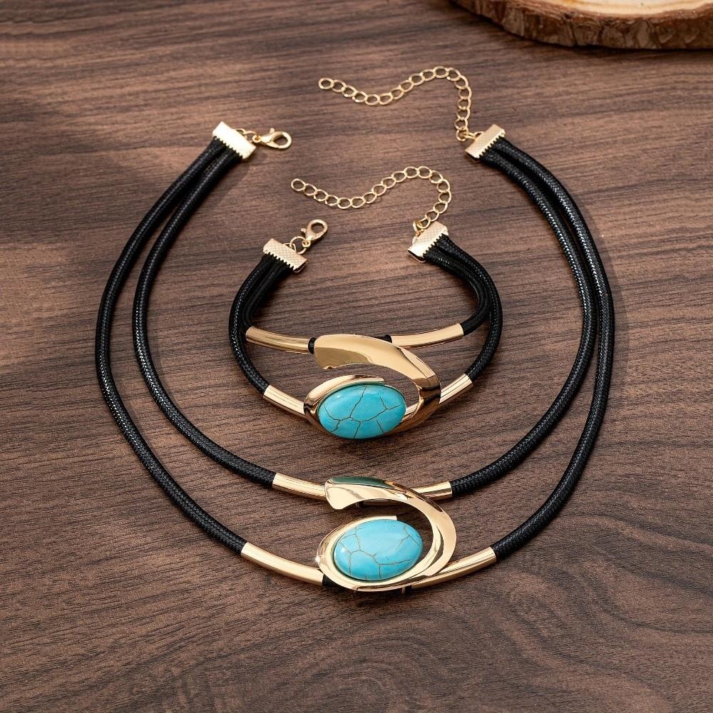 2 Pcs/Set Geometry Bohemian Jewelry Jewelry Accessories Pendant Necklace for Women