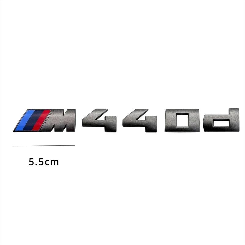 For BMW M 5.5cm Sticker M135I M240D M340I M550D M440D M135D M760LI M140D Modified Digital Displacement Standard ABS Rear Logo rvbf26
