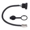 RJ45 Panel Mount Coupler Water Proof 8 Pin Female To Male Industrial Extension Cable with Dustcap 0.