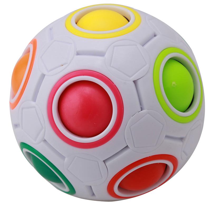 Творческий магический куб, скорость, радужные головоломки, мяч, футбол, развивающие обучающие игрушки для детей