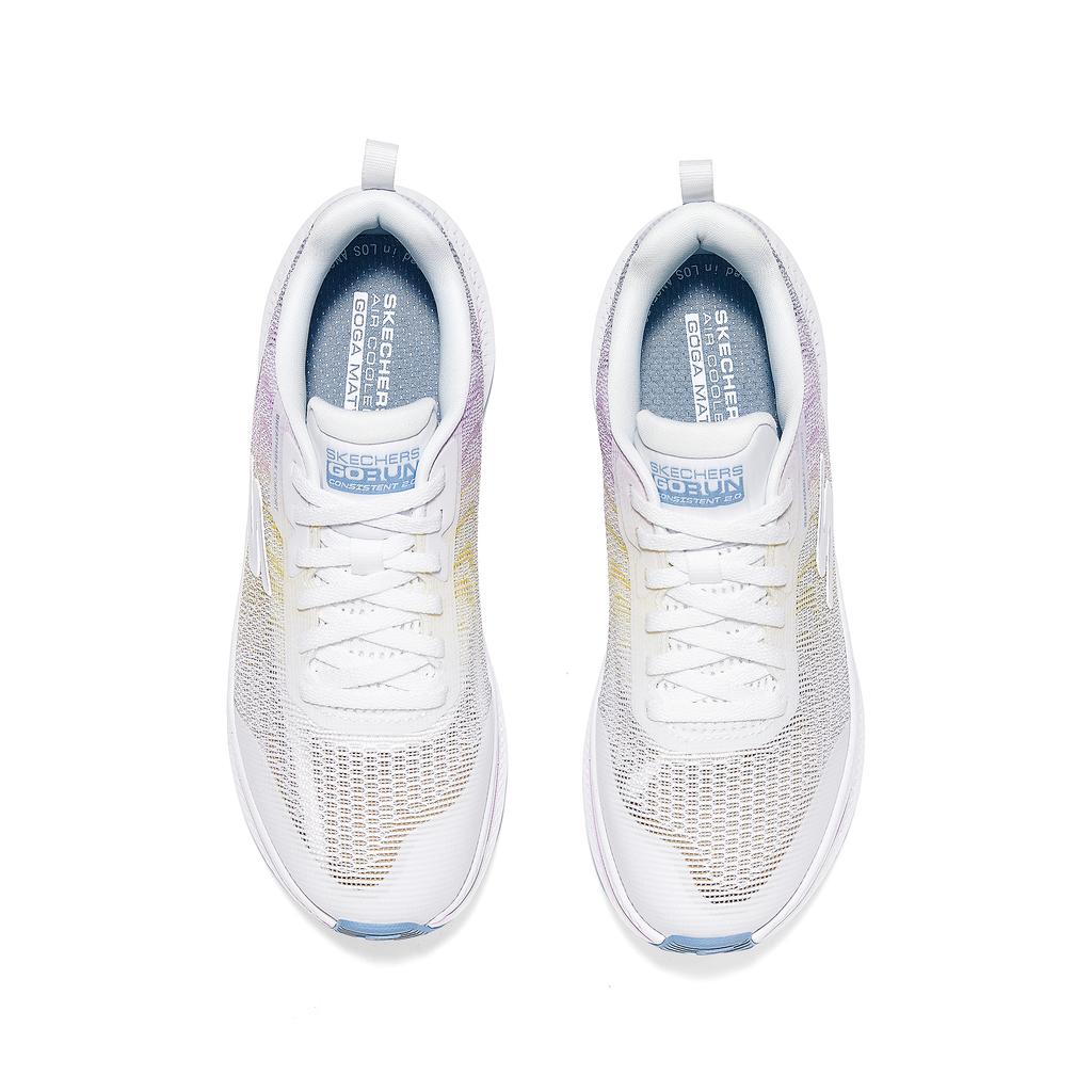 Skechers Go Run Consistent 2.0 Удобные Универсальные Простые Модные Низкие Беговые Кроссовки Женские Кроссовки Белый 128631-WMLT