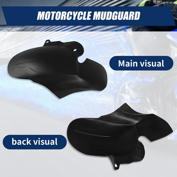 1 PC Black Plastic Rear Motorcycle Fender Extension Plate